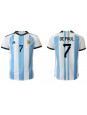 Argentinien Rodrigo de Paul #7 Heimtrikot WM 2022 Kurzarm